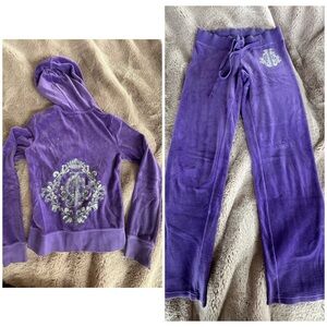 Vintage y2k juicy couture velvet tracksuit